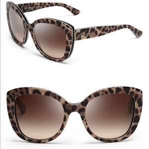 Dolce & Gabbana Animalier 53mm Cat Eye Sunglasses